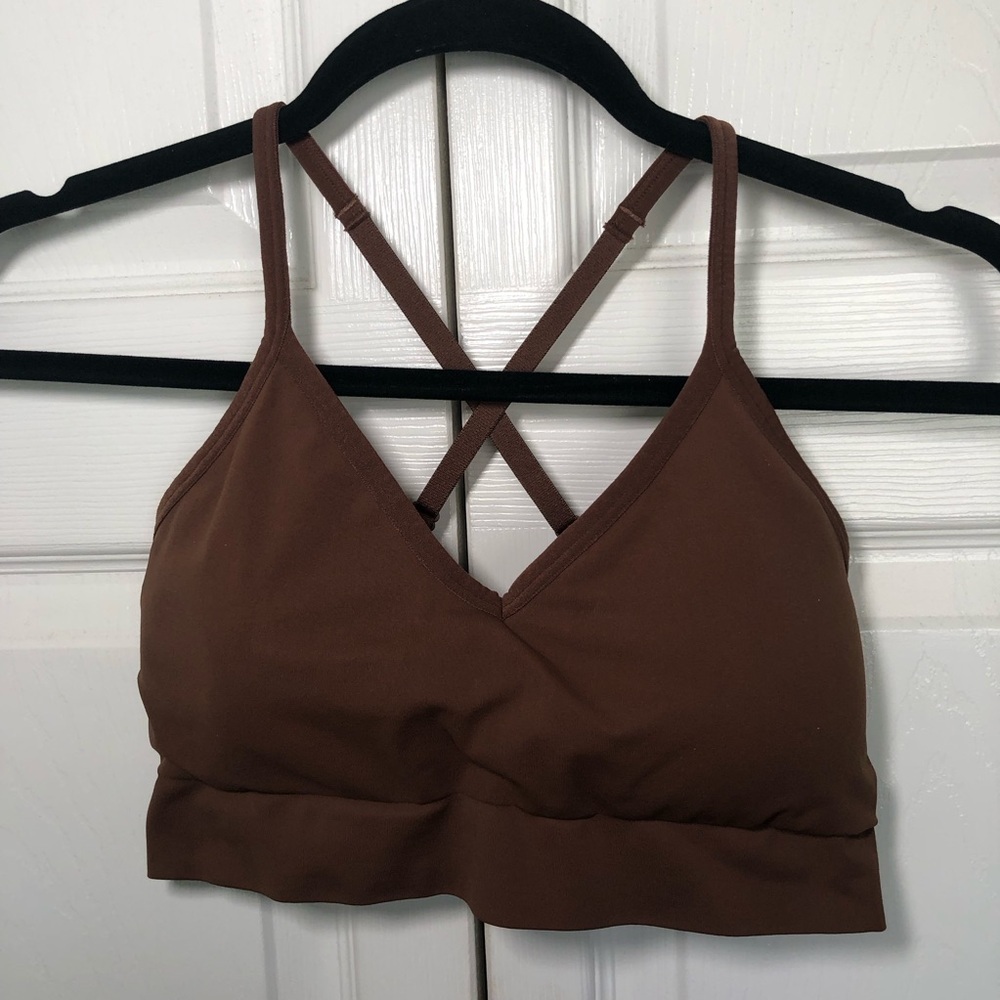 Spanx Ecocare Longline Brown Padded Bralette Size L - Picture 3 of 8